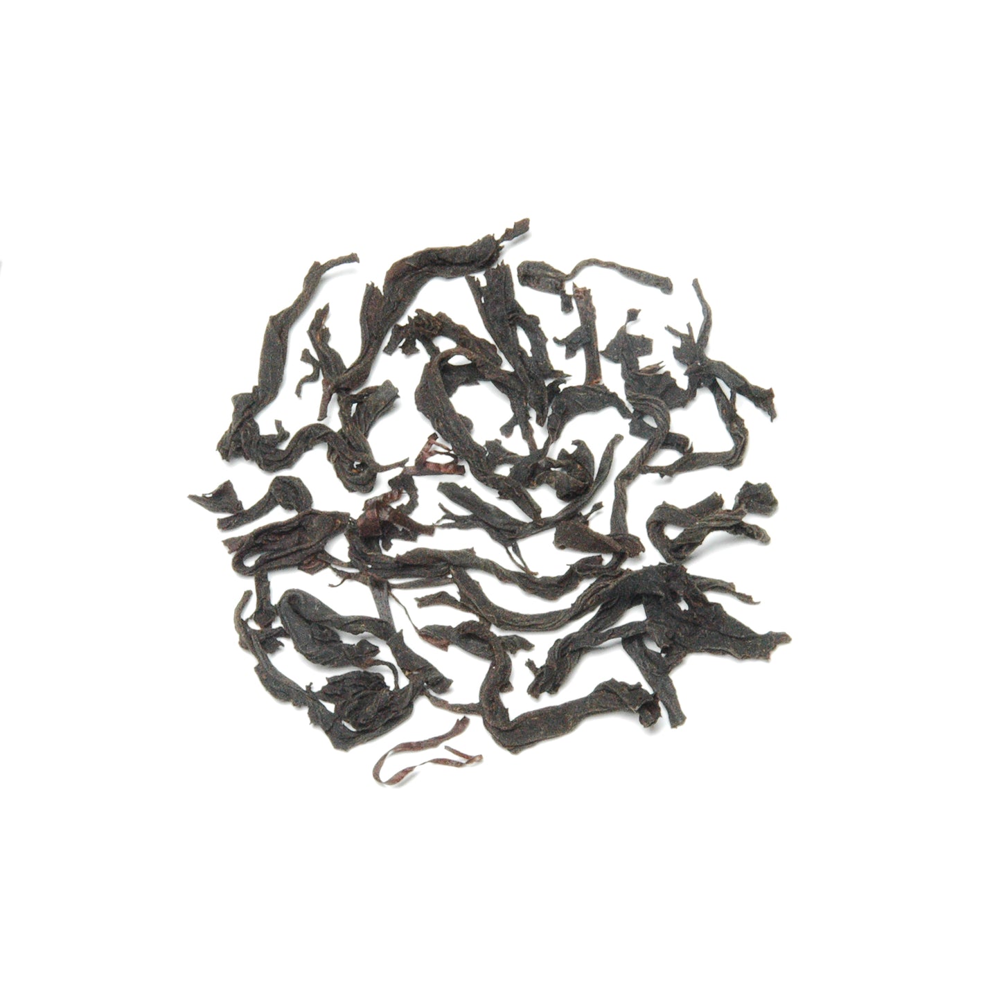 High-mountain black tea, fully oxidized and roasted with longan wood, featuring caramel and light floral aromas.