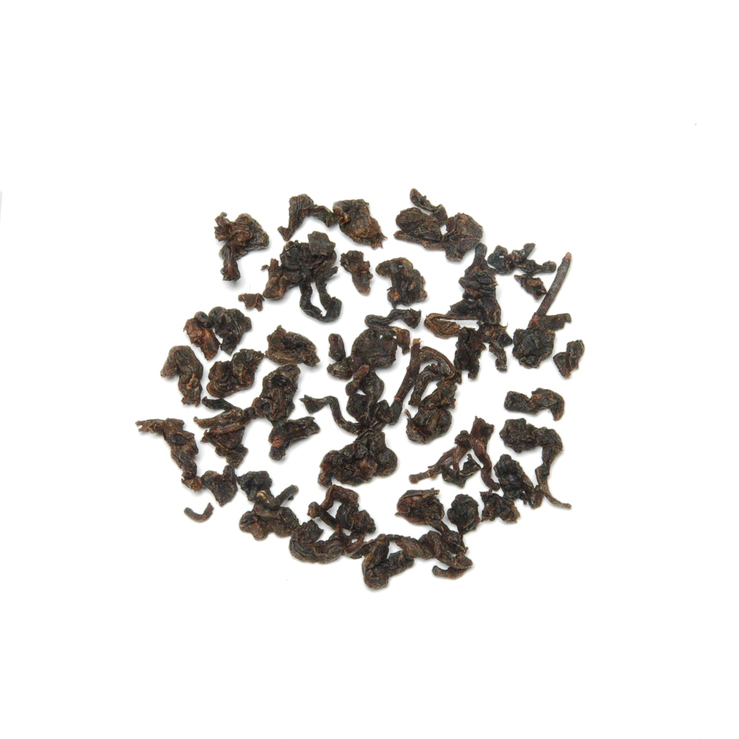 Amber-colored tea crafted from black and oolong tea processes, with a smooth black tea taste and sweet, caramel roasted oolong aroma.