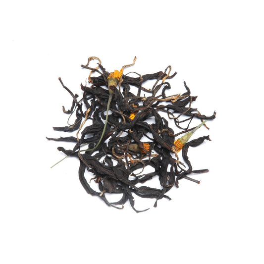 Citronringblomma svart te